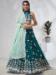 Picture of Amazing Georgette & Net Teal Lehenga Choli