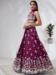 Picture of Amazing Georgette & Net Maroon Lehenga Choli