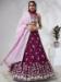 Picture of Amazing Georgette & Net Maroon Lehenga Choli