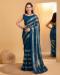 Picture of Fine Georgette Navy Blue Saree