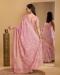 Picture of Elegant Organza Rosy Brown Saree