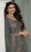 Picture of Chiffon Dark Slate Grey Straight Cut Salwar Kameez