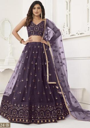 Picture of Elegant Net Black Lehenga Choli