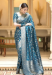 Picture of Well Formed Silk Cadet Blue Saree