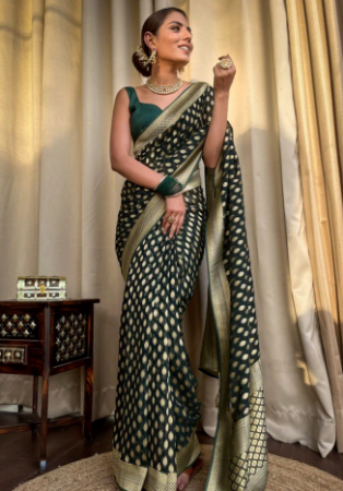 Picture of Marvelous Silk Sea Green Saree