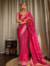 Picture of Ravishing Silk Pale Violet Red Saree