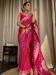 Picture of Ravishing Silk Pale Violet Red Saree