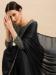 Picture of Wonderful Georgette & Satin & Silk Black Saree