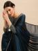 Picture of Georgette & Satin & Silk Dark Slate Grey Saree