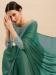 Picture of Nice Georgette & Satin & Silk Sea Green Saree