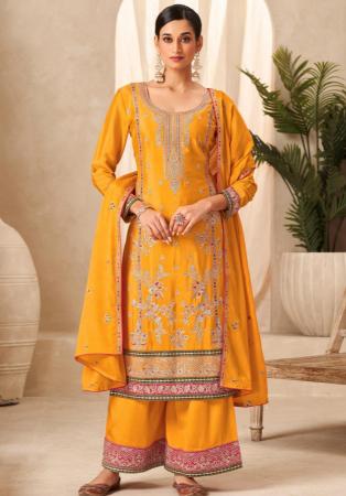 Picture of Radiant Chiffon Coral Anarkali Salwar Kameez