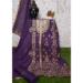 Picture of Georgette Dark Slate Grey Straight Cut Salwar Kameez