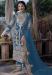 Picture of Georgette Dark Slate Grey Straight Cut Salwar Kameez