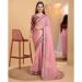 Picture of Splendid Silk & Organza Rosy Brown Saree