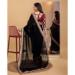 Picture of Good Looking Silk & Organza Black Saree