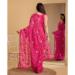 Picture of Lovely Silk & Organza Crimson Saree