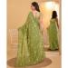 Picture of Amazing Silk & Organza Dark Khaki Saree