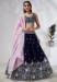 Picture of Ideal Chiffon & Silk Midnight Blue Lehenga Choli