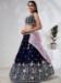 Picture of Ideal Chiffon & Silk Midnight Blue Lehenga Choli