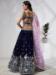 Picture of Ideal Chiffon & Silk Midnight Blue Lehenga Choli