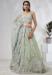 Picture of Chiffon & Silk Dark Sea Green Lehenga Choli