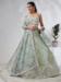 Picture of Chiffon & Silk Dark Sea Green Lehenga Choli