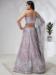 Picture of Charming Chiffon & Silk Dark Grey Lehenga Choli