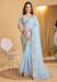 Picture of Resplendent Organza Light Blue Saree