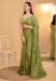 Picture of Superb Organza Dark Khaki Saree