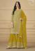 Picture of Georgette Dark Golden Rod Straight Cut Salwar Kameez