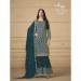 Picture of Georgette Midnight Blue Straight Cut Salwar Kameez