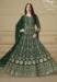 Picture of Good Looking Georgette Dark Green Anarkali Salwar Kameez