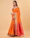 Picture of Pretty Silk Tomato Saree