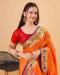 Picture of Pretty Silk Tomato Saree