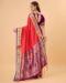 Picture of Excellent Silk Crimson Saree