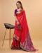 Picture of Excellent Silk Crimson Saree