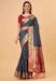 Picture of Elegant Silk Dark Slate Grey Saree