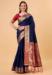 Picture of Superb Silk Midnight Blue Saree