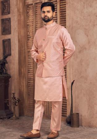 Picture of Fascinating Silk Burly Wood Kurtas