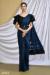 Picture of Amazing Crepe & Satin & Silk Midnight Blue Saree