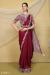 Picture of Shapely Crepe & Satin & Silk Maroon Saree