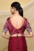 Picture of Shapely Crepe & Satin & Silk Maroon Saree