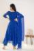 Picture of Well Formed Georgette Navy Blue Readymade Salwar Kameez