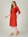 Picture of Exquisite Cotton Fire Brick Readymade Salwar Kameez