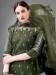 Picture of Cotton Dark Olive Green Readymade Salwar Kameez