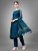 Picture of Fascinating Cotton Navy Blue Readymade Salwar Kameez