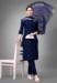 Picture of Shapely Cotton Midnight Blue Readymade Salwar Kameez