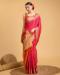 Picture of Enticing Silk Dark Salmon Saree