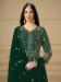 Picture of Well Formed Georgette Dark Green Anarkali Salwar Kameez