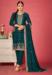 Picture of Chiffon & Georgette Dark Slate Grey Straight Cut Salwar Kameez